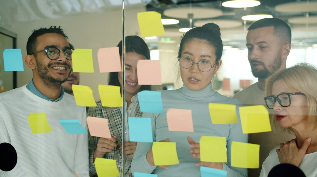 team brainstorming session